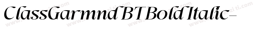 ClassGarmnd BT Bold Italic字体转换